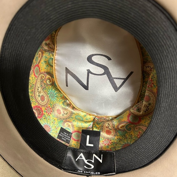 Anthropologie ASN braided rancher Taupe Wide-Brim Hat - Picture 4 of 6